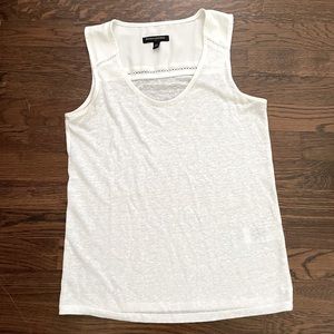Banana Republic White Linen Tank Top, Size XS